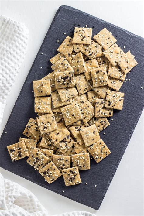 Sesame Seed Olive Oil Crackers – Wee Little Vegans