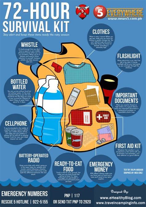 Prepare your own 72-hour survival kit Infographic ...