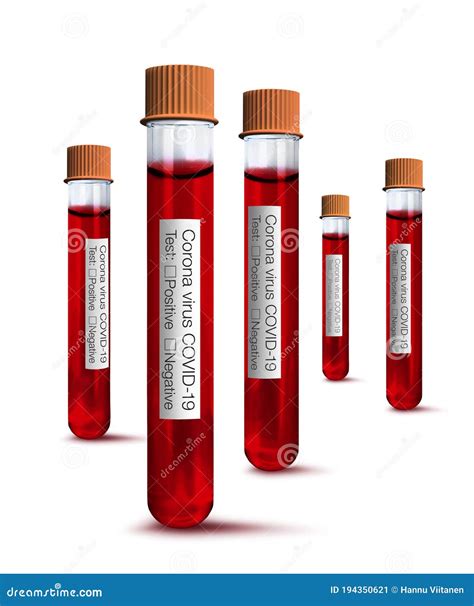 Blood Test Tubes for Medical Laboratory Analysis and Corona Virus Test Stock Image - Image of ...