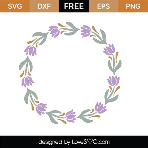 Free Floral Monogram Frame SVG Cut File - Lovesvg.com