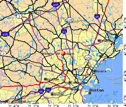 Map Of Woburn Ma | World Map 07