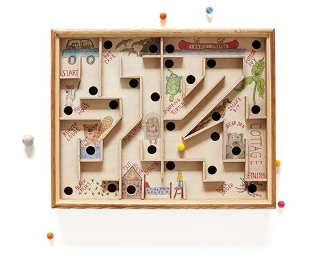 Keep kids busy for hours with this DIY vintage wooden marble maze ...