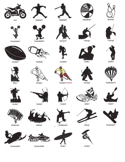 Sports clipart black and white free clipart images - Clipartix