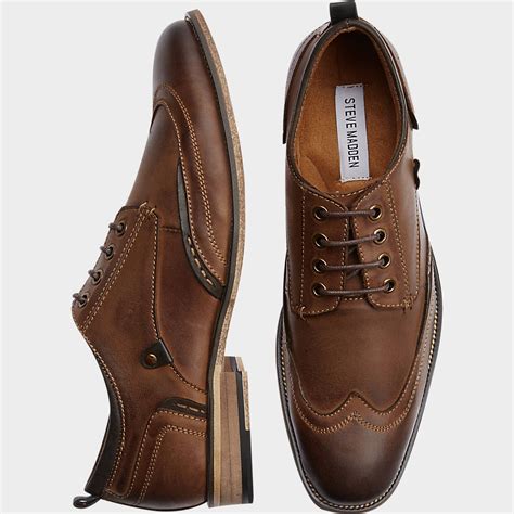 Buy a Steve Madden Jahonis Tan Wingtips and other Casual Shoes at Men's ...