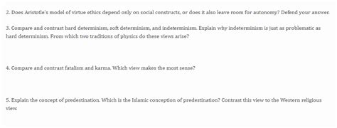 2. Does Aristotle's model of virtue ethics depend | Chegg.com