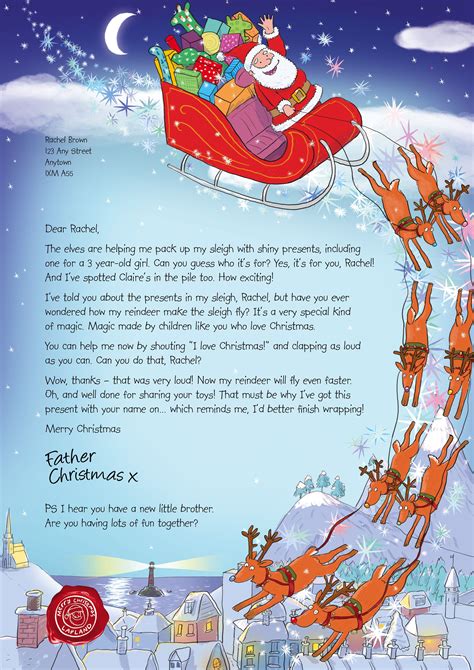 NSPCC Letter from Santa design (December 2014) | Santa letter, Personalized letters from santa ...