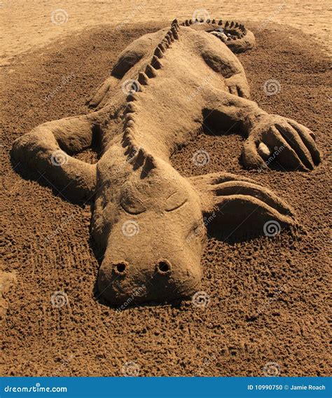 Sand Sculpture Dragon Editorial Image - Image: 10990750