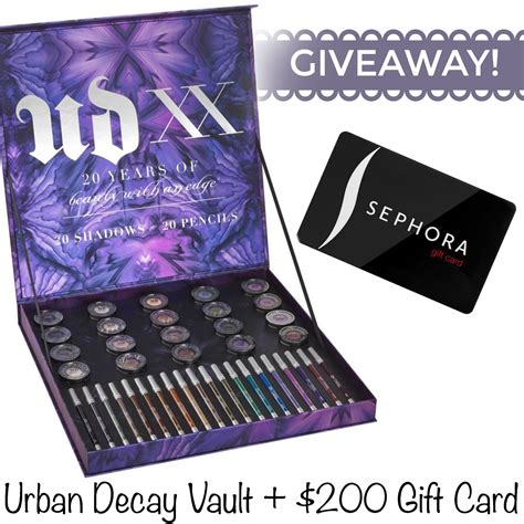 KellieGonzo: Urban Decay XX Vault + $200 Sephora Gift Card Giveaway