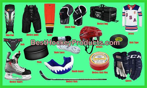 Lis of Hockey Equipment | Hockey equipment, Hockey gear, Hockey