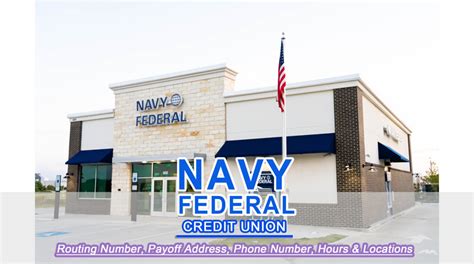 Navy Federal Credit Union Finance Payoff Address 2024, Routing Number, Swift Code, Hours, Phone ...