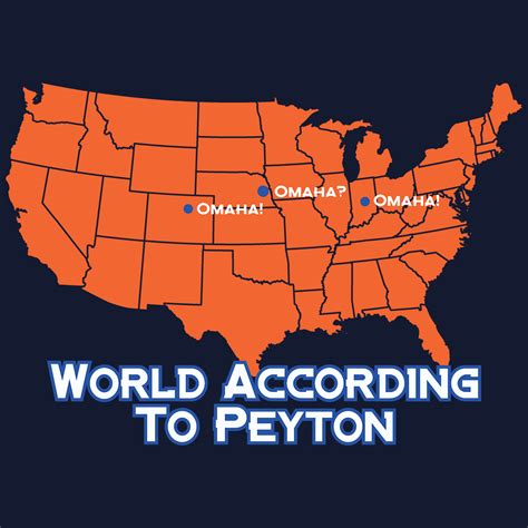 PEYTON MANNING OMAHA T SHIRT - Denver Broncos Quarterback Has Skewed ...