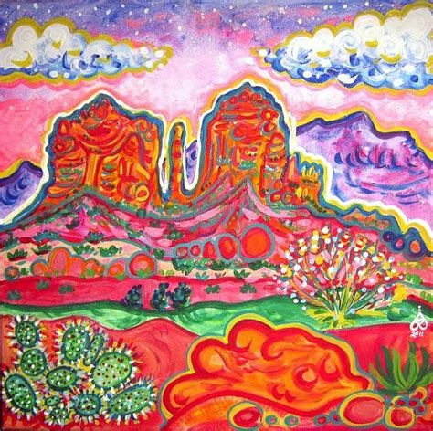 Cathedral Rock Sunset Painting by Rachel Houseman - Fine Art America