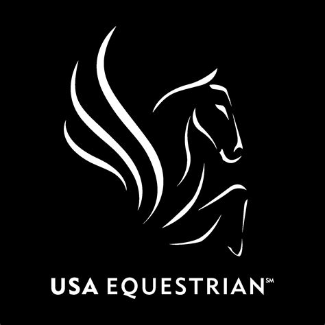 USA Equestrian white Logo Vector - (.Ai .PNG .SVG .EPS Free Download)