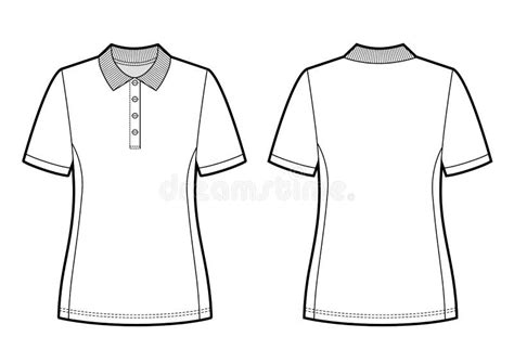 Women`s White Polo Shirt Vector for Template Stock Illustration - Illustration of modern, color ...