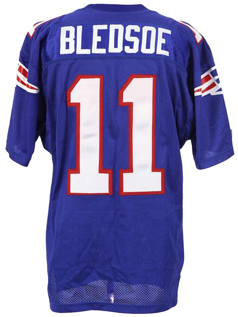 Lot Detail - 1990s Drew Bledsoe New England Patriots Blue Jersey (MEARS ...