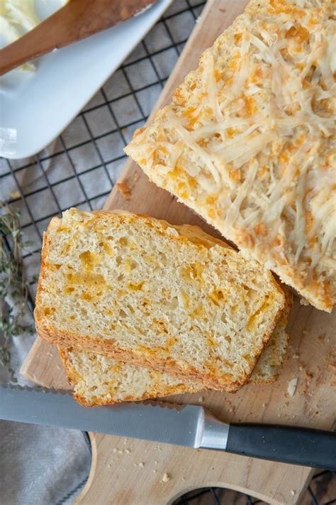 Quick Cheese Bread - Savory Cheesy Loaf Bread in Minutes!