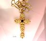 Cross Vintage Rhinestone Filigree Jewelry Pendant Necklace | eBay