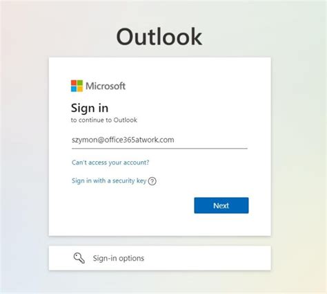 Login to Outlook Online mail - quick start in Microsoft 365