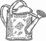 Watering Clipart Clip Coloring Pages Water Spring Outline Colouring  sketch template