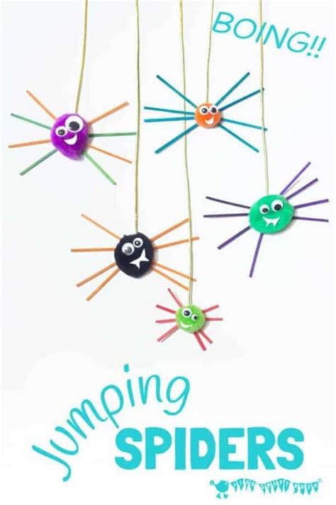 Pom Pom Jumping Spider Craft - Kids Craft Room