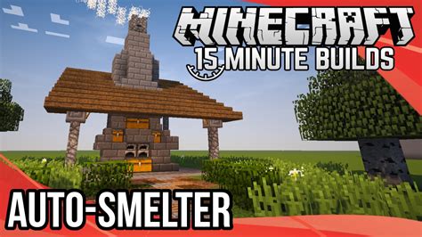 Minecraft 15-Minute Builds: Auto-Smelter - YouTube