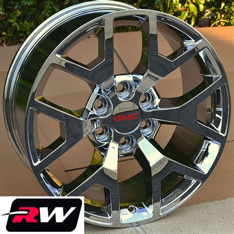 GMC Yukon Wheels GMC Sierra 1500 Chrome Rims 20" inch 20x9" 2014 2015 ...