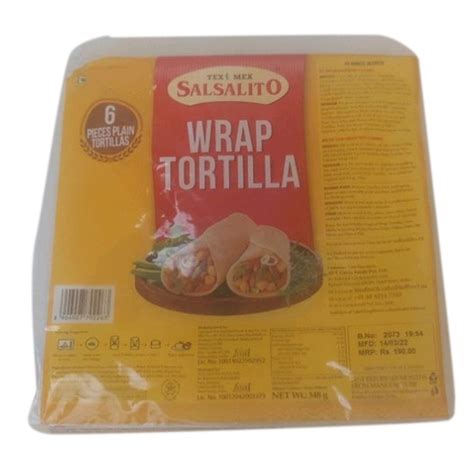 Plain Tortillas Salsalito Wrap Tortilla, 6 Pieces, Packaging Type ...