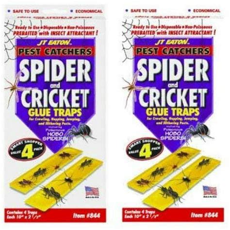 JT Eaton 844 Spider and Cricket Glue Trap, 8 pcs - Walmart.com - Walmart.com