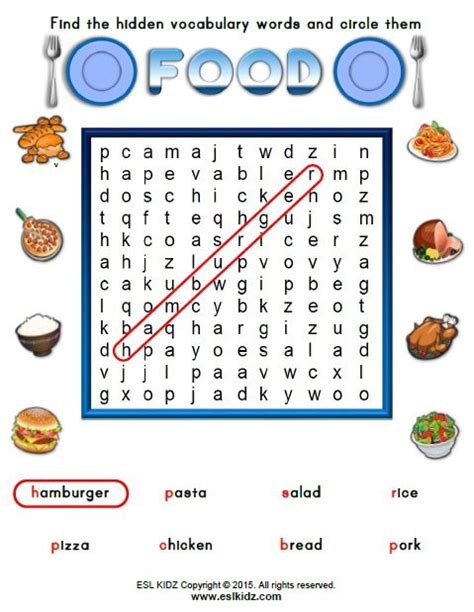 Esl Food Worksheet Worksheets For All | Free Worksheets Samples