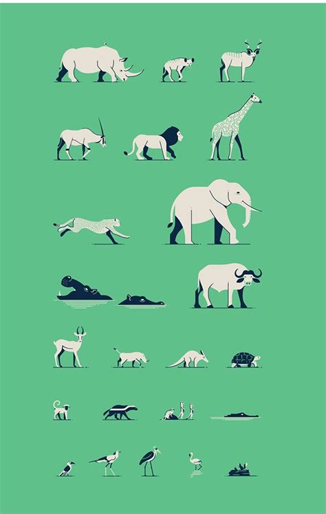 South African animals. in 2024 | Ausgestorbene tiere, Tiere, Illustration