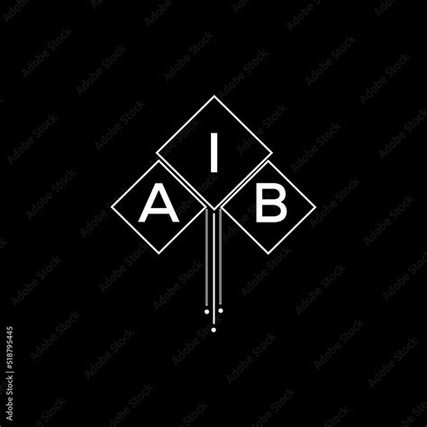 AIB letter logo design with white background in illustrator, AIB vector ...