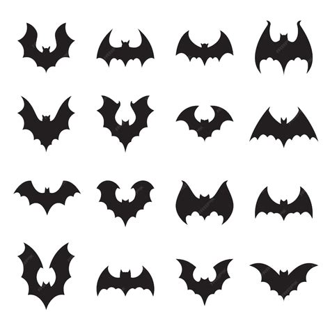 Premium Vector | Vampire bat silhouette