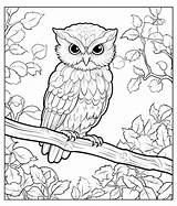 Owl Coloring Printables sketch template