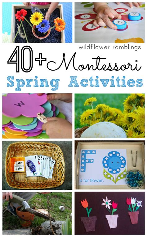 Montessori Spring Activities - Wildflower Ramblings