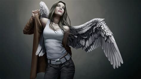 HD Fantasy Angel Wallpaper: Ethereal Wings Unleashed