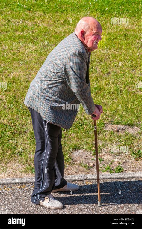 Old Man With Walking Stick High Resolution Stock Photography and Images ...