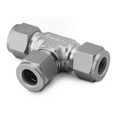 Swagelok - Swagelok Tube Fitting, Union Tee, 1/4 in. Tube OD - PT. Mitra Sinar Bintang