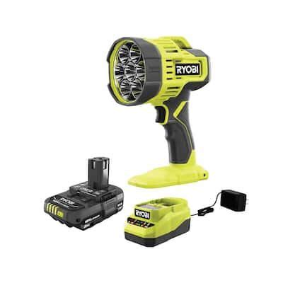 Ryobi one 18v cordless led spotlight kit with 2 0 ah battery and charger – Artofit