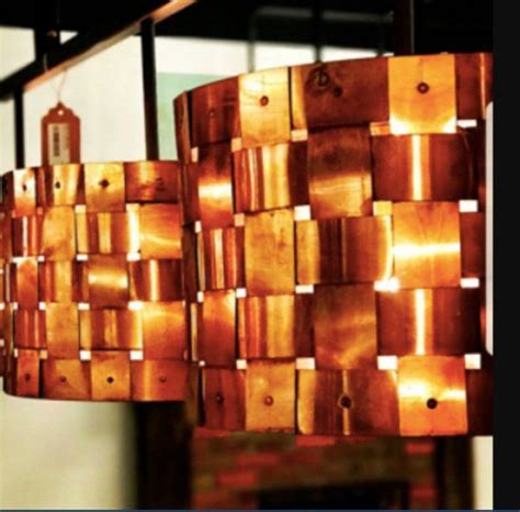 Basket Weave Copper Drum Rustic Kitchen Island Pendant Light | Etsy | Copper chandelier, Island ...