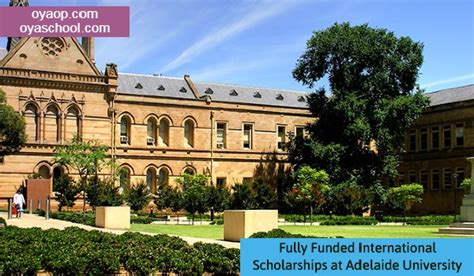 Fully Funded International Scholarships at Adelaide - OYA Opportunities ...