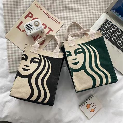 Malaysia Starbucks Canvas Tote Bag/Lunch Bag/Women Casual Canvas ...