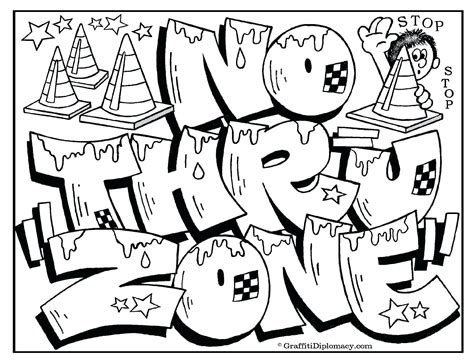 Graffiti Bubble Letters Coloring Pages Coloring Pages