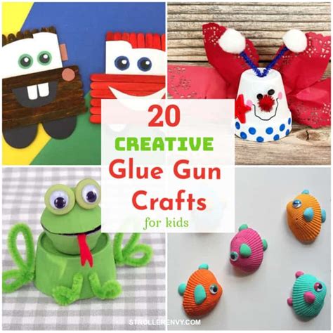 20 Creative Glue Gun Crafts for Kids and Moms to Enjoy