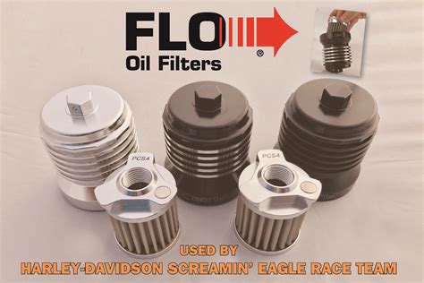 FLO Oil Filter for 1991-2024 Harley Davidson EVO, Twin Cam, & M8 - UltraCool Oil Cooling Systems