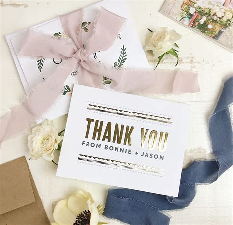 3 Wedding Thank You Card Ideas - Gleefulblogger