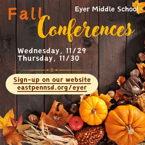 Fall Conferences – Eyer Middle School