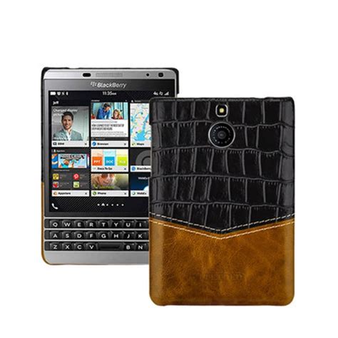 Original Cowhide Genuine Leather Case Cover for Blackberry Passport ...