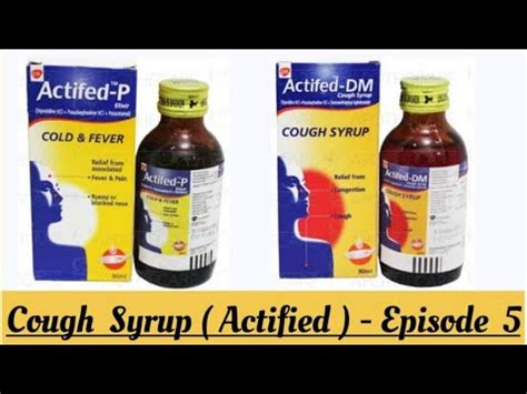 Part 3 of Cough Syrups | Actifed P | Actified DM | Cough Syrup | Cold | Flu | Dosage Detail#gsk ...