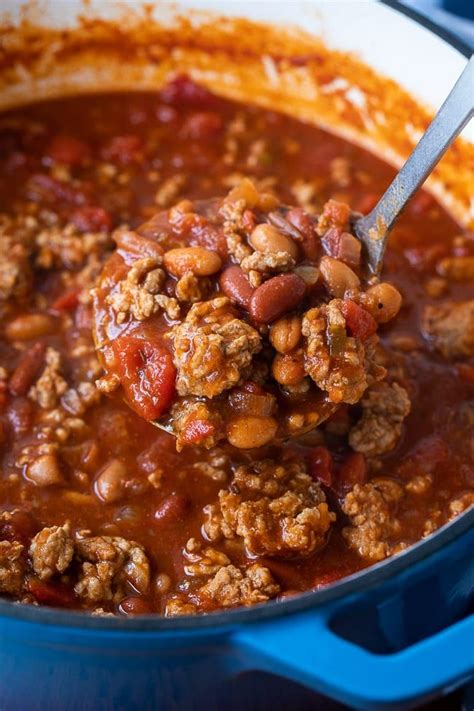 Ground Pork Chili | Recipe | Pork sausage recipes, Pork chili recipe, Ground pork recipes