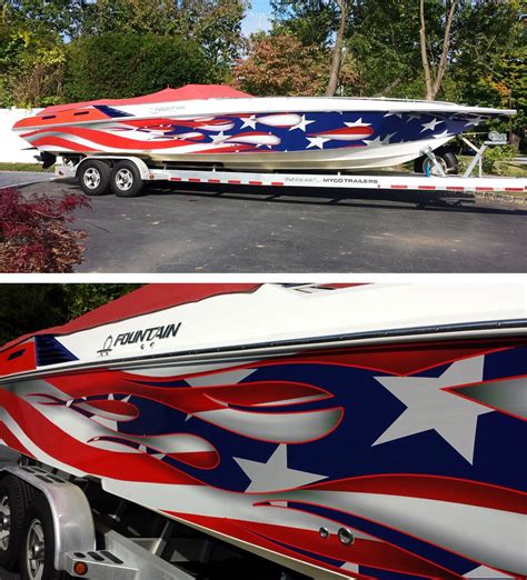 Very nice boat wrap by Kaos Design. Material used Avery 1005 EZRS. | Offshore boats, Boat wraps ...